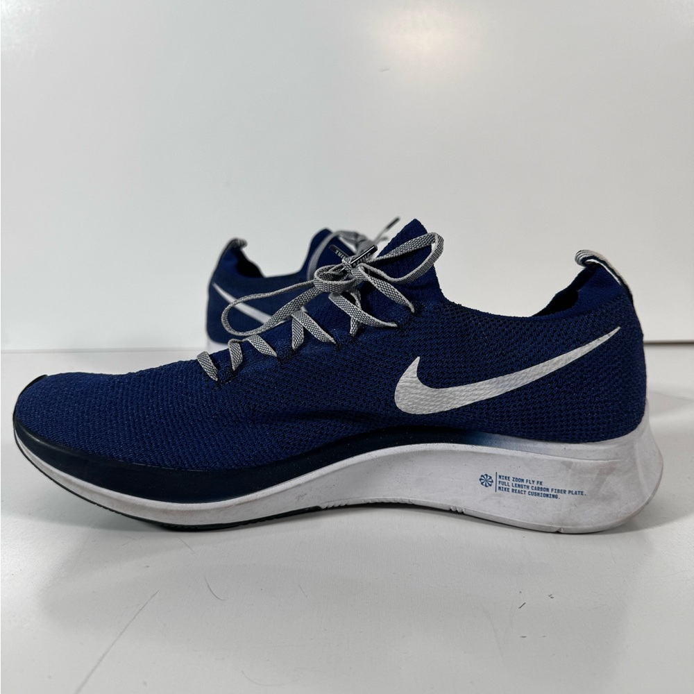 Nike Zoom Fly Flyknit Blue White Men’s Size 11 | Lightly Used Running Shoes - Picture 2 of 7